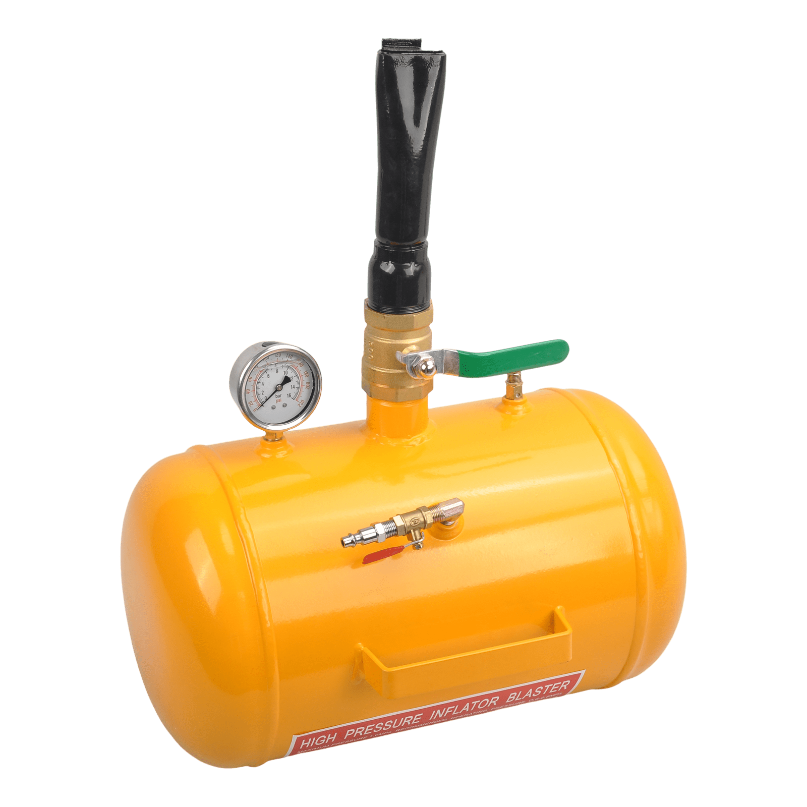 5 Gallon Air Tire Bead Seater Blaster Tool Seating Inflator w/Gauge Yellow