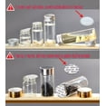 thumbnail image 6 of U8MO 15ml ~ 60ml Cork Stopper Glass Vial Jars Test Tube Bottle Crafts Diameter 30 mm-14# 50ml Plastic (pink/black/w..., 6 of 9