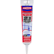Tub and Tile Caulk White 5.5 Oz Henkel Consumer Adhesives Tub and Tile Caulk