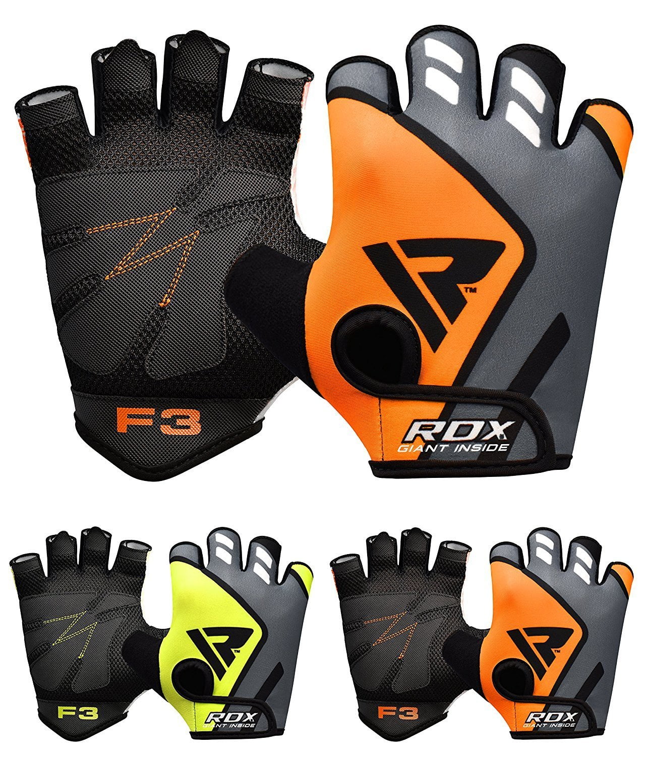RDX Weight Lifting Gloves for Gym Workout Breathable with Padded Anti