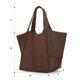 thumbnail image 5 of Bolso Montana West Large Hobo de piel vegana marrón, 5 of 7