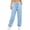 Blue1, variant on Maean Sweatpants for Womens Elastic Waist Wide Leg Sweatpant Drawstring Loose Sports Pants with Pockets