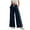Dark Blue, variant on Men Tear Away Athletic Pants Sweatpants Side Split Snap Open Bottom Wide Leg Breakaway Joggers Workout Pants (Dark Blue, L)
