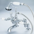 thumbnail image 5 of Water Creation F6-0008-01-CL Vintage Classic Adjustable Center Deck Mount Tub Faucet - Chrome, Silver, 5 of 5