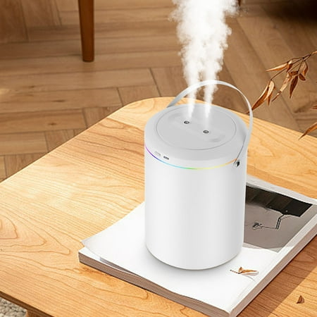 

Ckraxd 3L Double Spray Large Capacity Humidifier for Dormitory Desktop Aromatherapy Machine with Volcanic Light Design High Volume Humidifier and Moisturizing Device