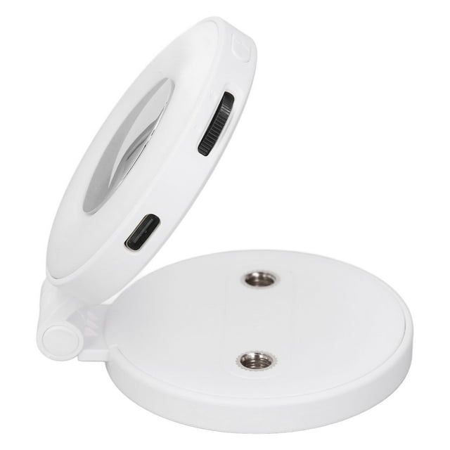 Luz De Relleno Magnética Para Teléfono, ángulo De 120 Grados, Batería De 450 MAh, 3 Temperaturas De Color, Luz Magnética Para Selfies, aleación De Aluminio, ABS, Rosca De 1/4