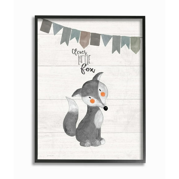 Stupell Clever Little Critter Framed Giclee Wall Art 11 x 14