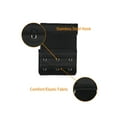 thumbnail image 4 of INSPIRE CHIC Women 5Pcs Strechy Bra Extenders, 2x2/2x3/2x4 Hooks Elastic Back Bra Extension Strap Bra Band Black-2, 4 of 6