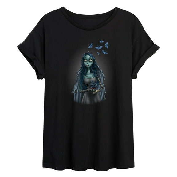 Corpse Bride - Even Zombie Brides Get Butterflies - Women's Oversized T-Shirt