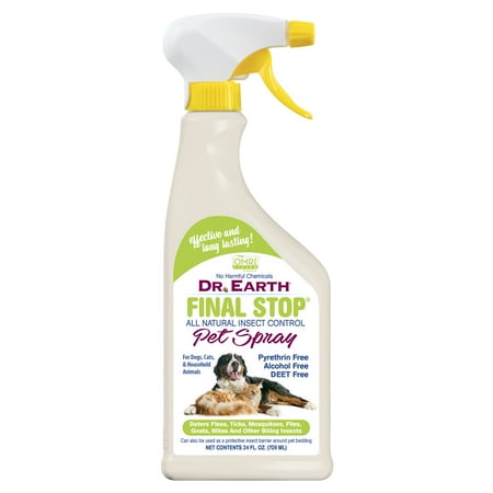 Dr. Earth Organic & Natural Final Stop Pet Spray, 24 oz RTU