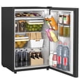 thumbnail image 1 of HOMCOM Mini-Frigo de 4,5 Pi3 avec Congélateur, Roues, Réfrigérateur, Noir, 1 of 10