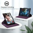 thumbnail image 3 of Fintie Rotating Case for Samsung Galaxy Tab S6 Lite 10.4 Inch 2024/2022/2020 with S Pen Holder, 360 Degree Swivel Stand Cover Auto Sleep/Wake,Purple, 3 of 7