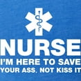 thumbnail image 3 of CafePress - Nurse Attitude Saying T Shirt - Womens Football Shirt, 3 of 4