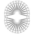 thumbnail image 1 of LOLIPPYY 40pcs Lawn Aerator Nails for Efficient Garden Tool Metal Silver, 1 of 8