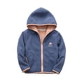 thumbnail image 2 of Children Kids Lovely Fleece Long-sleeved Hooded Sweater Coat Tops, 2 of 8