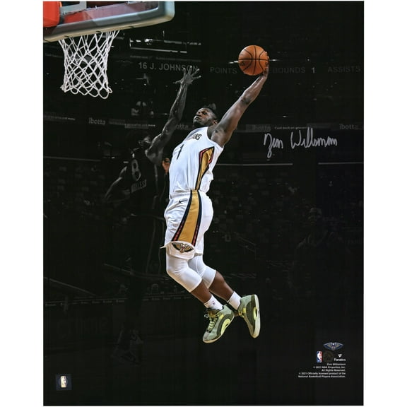 Zion Williamson New Orleans Pelicans Autographed 16" x 20" Dunk Spotlight Photograph - Fanatics Authentic Certified