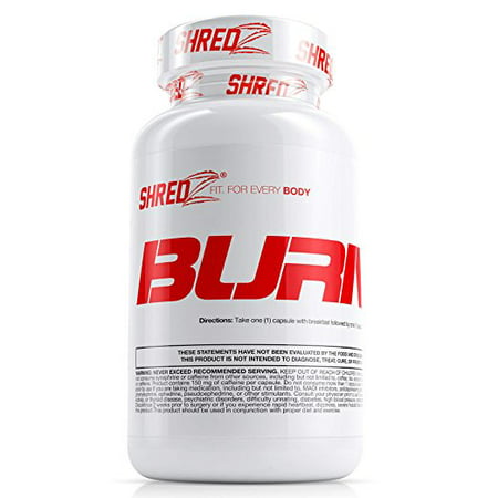 SHREDZ Fat Burner Supplement Pill for Men, Lose Weight, Increase Energy, Boost Metabolism, Best Way to Shed Pounds - 60 Capsules (30 Day (Best Way To Light A Log Burner)