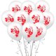 thumbnail image 4 of Material: Látex Proceso: impresión Tipo de globo: Globos decorativos Forma: redonda calavera, calabaza, huella de mano ensangrentada sobre blanco, huella de mano ensang, 4 of 5