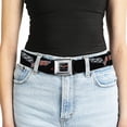 thumbnail image 5 of GM General Motors Belt, Seatbelt Buckle Belt, C6 Logo Corvette Black Red, 34 to 52 Inches, 5 of 9