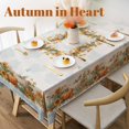 thumbnail image 2 of Fall Thanksgiving Rectangular Tablecloth x (xcm) Wipe Clean Pumpkin Table Cover for Family Gatherings Holiday Dinners Home Kitchen Decor, 2 of 7