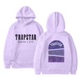 thumbnail image 1 of Hauts pour Femmes Trapstar Chandails à Capuchon pour Femmes à Manches Longues Chandails Graphiques Amples Trapstar Chandails à Enfiler Style Rue Hip-hop Chandails pour Femmes (Violet Pâle, 2TG), 1 of 2
