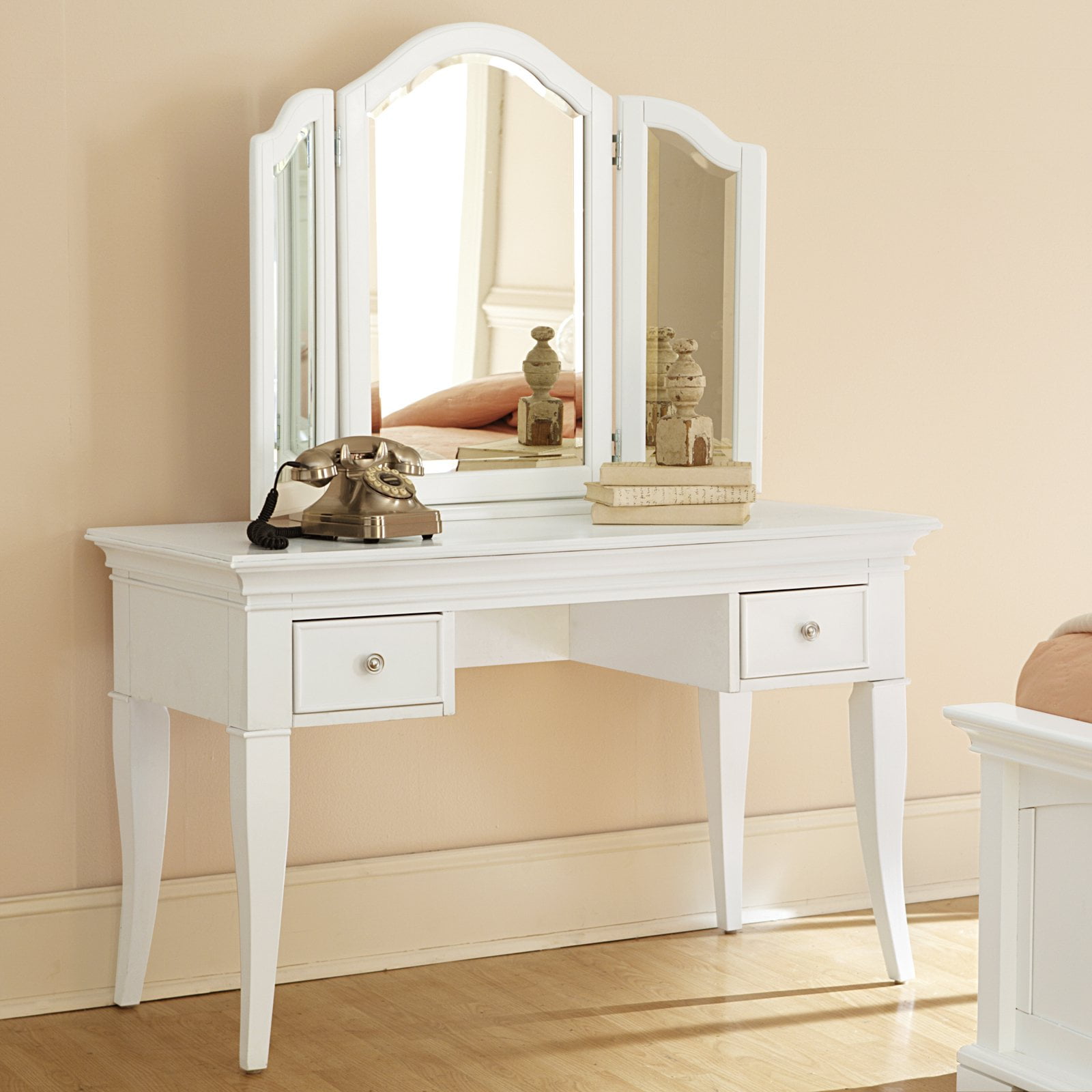 Ne Kids Walnut Street Vanity Desk Walmart Com