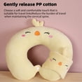 thumbnail image 4 of Travel Pillow, Creative Simple Cartoon Animal Neck Pillow for Adults and Kids Travel Neck Pillow for Sleeping, Traveling and Camping with Eye Mask,Frog Green, 4 of 8
