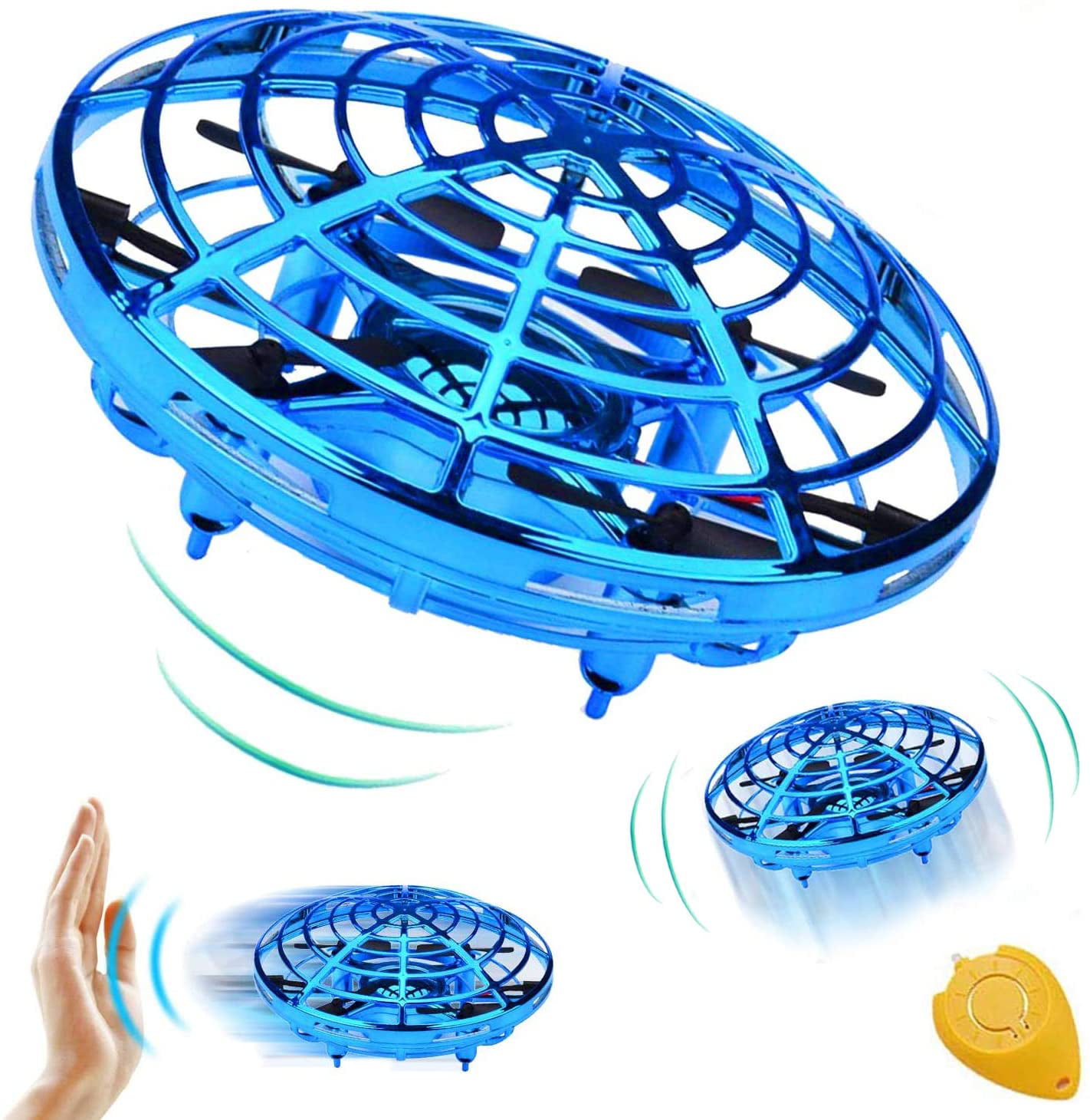 Yothfly Flying Ball Mini Drone RC Toys for Kids Adults 360° Rotating Hand Controlled Quadcopter Helicopter Ball Flying Toys Nice Gift for Boys Girls 