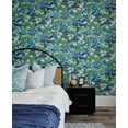 thumbnail image 3 of NextWall Bright Blue & Sap Green Floral Meadow Peel and Stick Wallpaper, 3 of 8