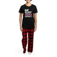 thumbnail image 4 of CafePress - Eat Sleep Dance Repeat Women's Dark Pajamas - Women's Short Sleeve Print T-Shirt and Pants Dark Cotton Pajama Set, 4 of 7