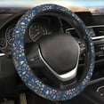 thumbnail image 4 of Cauagu Marine Nautical Print Car Steering Wheel Cover - Universal Car Accessory for Diverse Cars for Steering Wheel with a Diameter of 14.5"-15", 4 of 7