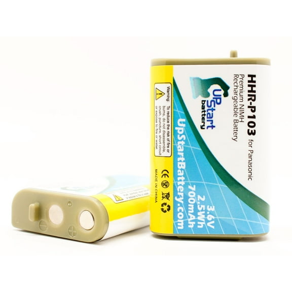 2x Pack - UpStart Battery VTech i5858 Battery - Replacement for VTech Cordless Phone Battery (700mAh, 3.6V, NI-MH)