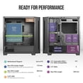 thumbnail image 3 of Antec P10 FLUX, F-LUX Platform, 5 x 120mm Fans Included, Reversible & Swing-Open Front Panel, Air-Concentrating Filter, 5.25" ODD, Fan-Speed Control, Sound-Dampening Side Panels, Mid-Tower Silent, 3 of 10