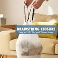 thumbnail image 4 of Small Trash Bags 3 Gallon - Drawstring,White Trash Can Liners For Bathroom, Individual Unscented Small Garbage Bags, 45 Count, 4 of 7