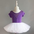 thumbnail image 2 of Justaucorps de Ballet pour Filles, Robe Tutu pour Filles avec Jupe Attachée, Tenue de Danse Sans Manches à Col Rond, Polyester Extensible Doux pour Pratique, Récitals, Usage Quotidien, 2 of 5