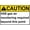 Warning Sign 5, variant on ANSI Caution Biohazard Hazardous Material Safety Warning Metal Tin Sign 12 x 8 Inches - Indoor Outdoor Hospital, Lab, Biohazardous Waste Exposure Prevention