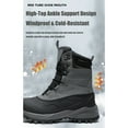 thumbnail image 7 of SKIUHS Men's High-Top Snow Boots – Fleece-Lined, Windproof Cold-Weather Boots with Anti-Slip Grip for Outdoor Winter Adventures, 7 of 7
