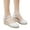 White, variant on Womens Wedge Sandals Summer Espadrille Heel Platform Closed Toe Casual Walking Shoes Beige Size 8