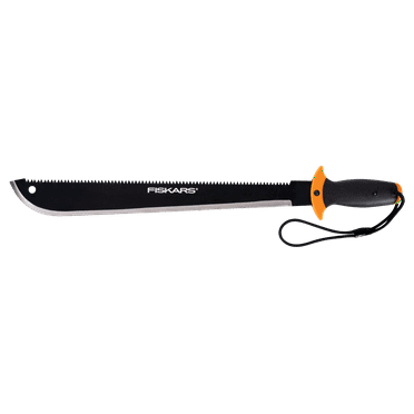 Fiskars 18 Inch Tempered steel Machete Saw, Black