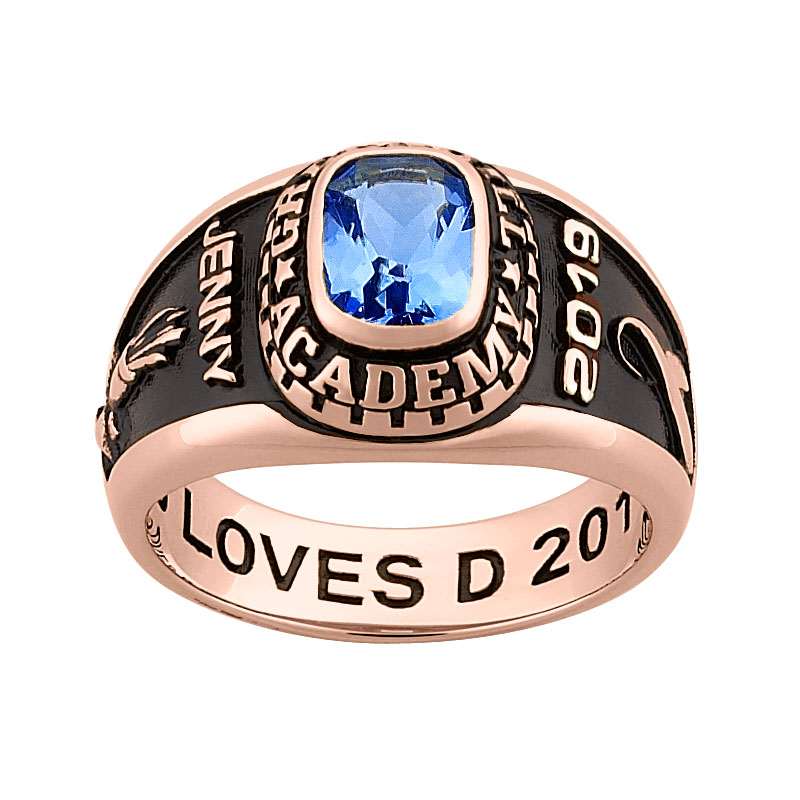 Freestyle Class Rings Personalized Ladies Rose Gold Celebrium