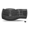 thumbnail image 1 of Perixx Periboard-612B Wireless Ergonomic Split Keyboard with Dual Mode 2.4G and Bluetooth Feature, Compatible with Windows 10 and Mac OS X System, Bl, 1 of 9