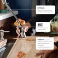 thumbnail image 2 of Moen Integra Spot Resist Stainless One-Handle Pullout Kitchen or Laundry Faucet Featuring Power Clean with Optional Deckplate, 2 of 7