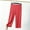 Red, variant on SwiftWear Women's Plus Size Capris Soft Loose-Fit Pants for 6XL-8XL | Lounge, Yoga & Casual Wear | Breathable Stretchy Athleisure