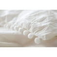 thumbnail image 3 of White Pom Pom Duvet Cover Fringed Cotton Cover Full Queen, 86"Wx90"L, 3 of 5
