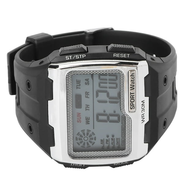 Reloj electrónico, reloj deportivo digital, reloj deportivo digital grande, relojes de pulsera impermeables de primera línea