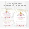 thumbnail image 3 of Inkdotpot Set Of 30Gender Reveal Baby Shower Invitations-Diaper Raffle Tickets And Baby Shower Book Request Cards Princess Invites, 3 of 8