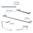 thumbnail image 4 of Transolid MTB24-BS Maddox 24-inch Towel Bar, Brushed Stainless, 4 of 7