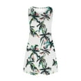 thumbnail image 3 of Womens Sleeveless Summer Dresses Hawaiian Print Sundress Casual Beach Dress Tropical Tank Dress with Pockets, 3 of 8