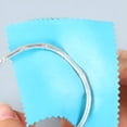 thumbnail image 6 of DESIGNICE 2026 New 1 Pcs Premium Jewelry Cleaning Cloth,Silver Polishing Cloth Individually Wrapped,For Sterling Silver,Gold,Brass,Silverware,Coin,Ring,Watch and More (3.15" X 3.15"),White, 6 of 8