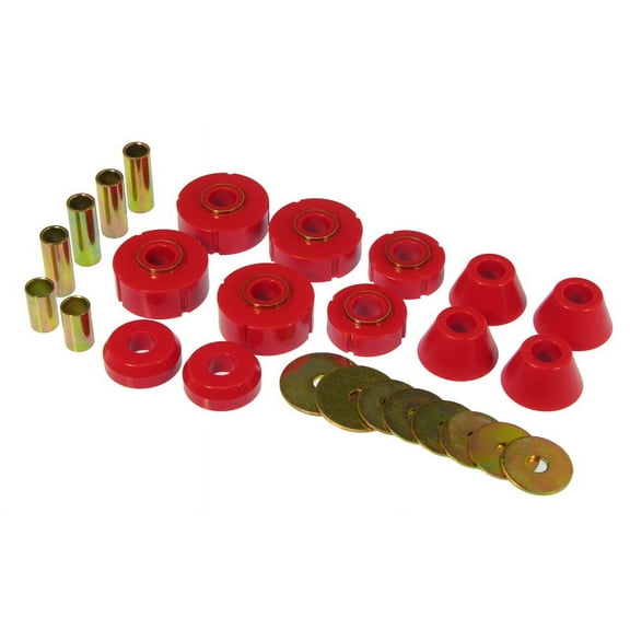 Prothane 67-72 Chevy C10 Body Mount Kit - Red Fits select: 1967-1972 CHEVROLET C10, 1969-1972 GMC C1500